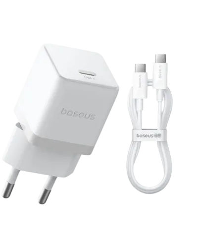 Baseus Palm Fast Charger 1C 30W USB-C Şarj Adapteri Kabel ilə