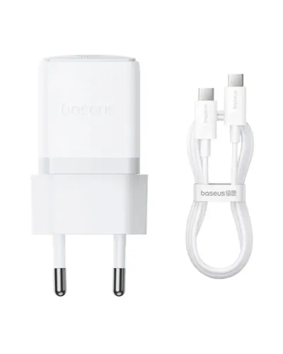 Baseus Palm Fast Charger 1C 30W USB-C Şarj Adapteri və 1 m Kabel