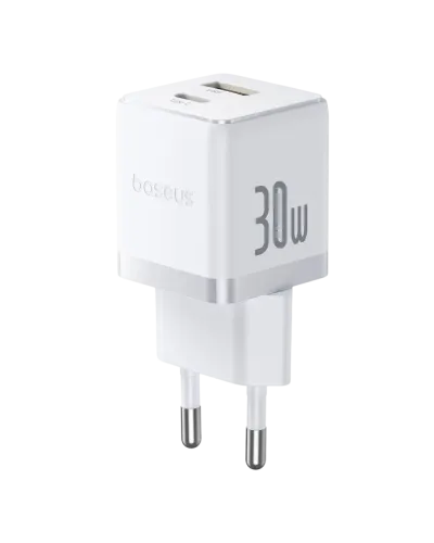 Baseus Palm Fast Charger C+U 30W USB-C və USB-A Şarj Adapteri