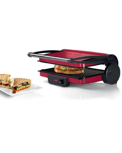 Bosch TCG4104 Qırmızı Kontakt Qril – 2000W, 3 Rejim, 5 Temperatur Səviyyəsi