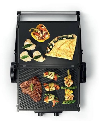 Bosch TCG4215 2000W Kontakt Qril – 3-ü-1-də, 180° Açılan, Gümüşü