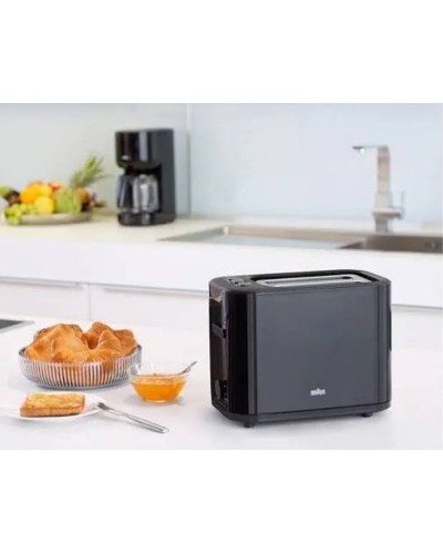 Braun HT 3010 BK Toster – 1000W, 2 Bölmə, 7 Qızartma Rejimi