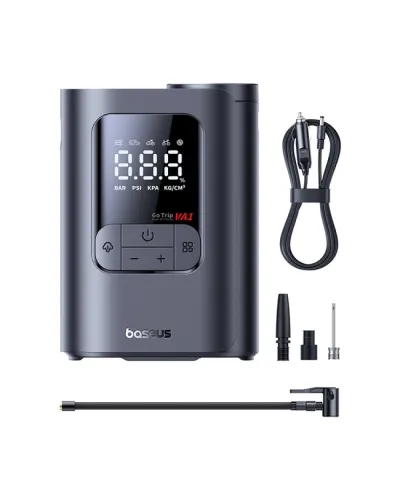 Baseus GoTrip VA1 Super Mini Cordless Inflator Portativ Akkumulyatorlu Avtomobil Kompressoru Black