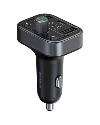 FM Modulyator Baseus Pro Series Car Bluetooth FM Transmitter 2USB-A + USB-C Cluster Black