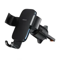Avtomobil telefon tutacağı Baseus Metal Age 3 Gravity Air Vent Mount 4.7–7.2" Black