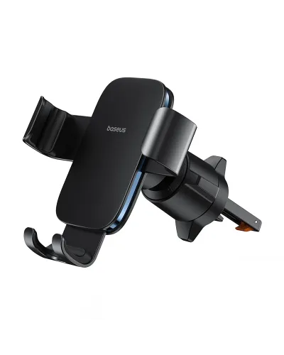 Avtomobil telefon tutacağı Baseus Metal Age 3 Gravity Air Vent Mount 4.7–7.2" Black