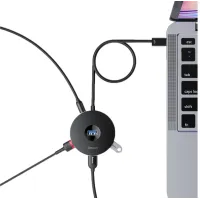 USB Hub Baseus Round Box USB 3.0 + 2×USB 2.0 1m Black CAHUB-U01