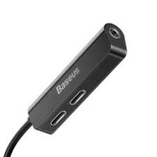 Baseus L52 CALL52-01 Lightning 3-in-1 Audio və Şarj Adapteri