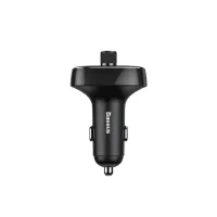 Avtomobil şarj cihazı FM transmitter ilə Baseus CCALL-TM01 Dual USB Car Charger