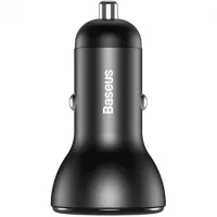 Avtomobil şarj cihazı Baseus Smart Digital Display Dual USB Car Charger CCBX-B0G