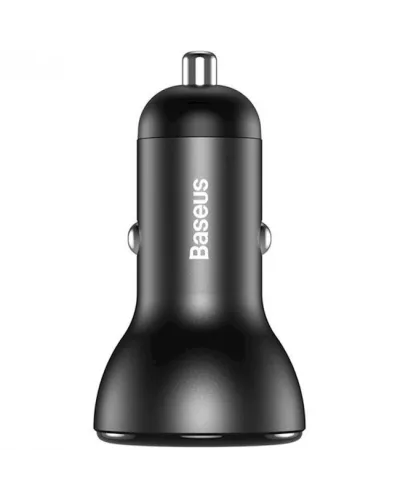 Avtomobil şarj cihazı Baseus Smart Digital Display Dual USB Car Charger CCBX-B0G