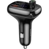 FM Modulyator Baseus Car Charger Bluetooth FM Transmitter S-13 QC Type-C Black CCMT000101