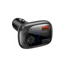 FM трансмиттер Baseus S-13 Bluetooth 2×USB + Type-C Car Charger