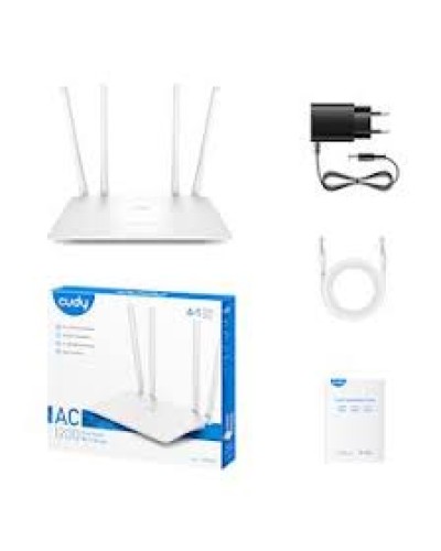 CUDY WR1200 AC1200 Dual Band Wi-Fi 5 Роутер – 867+300 Мбит/с, Fast Ethernet