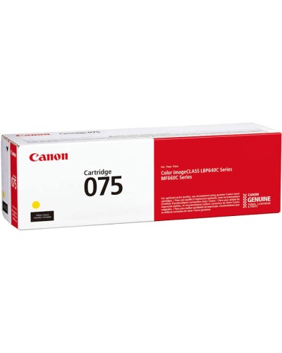 Canon Cartridge 075 CRG-075 Y Yellow Original Toner Kartrici