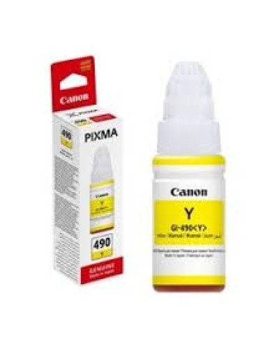 Canon GI-490 Y 0666C001 Желтые оригинальные чернила 70 мл