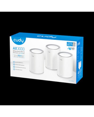 Cudy M3000 (3-Pack) AX3000 Wi-Fi 6 Mesh 2.5G Система
