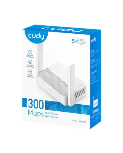 Cudy WR300 N300 Wi-Fi 4 5-in-1 Mesh Роутер 2.4GHz 300Mbps