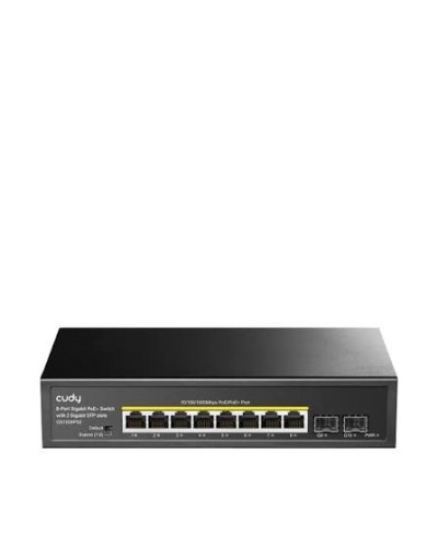 Cudy GS1008PS2 1.0 8-портовый гигабитный PoE+ коммутатор с 2 SFP 120W