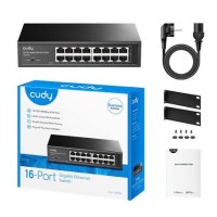 Cudy GS1016 16-портовый Gigabit 10/100/1000 Мбит/с металлический неуправляемый коммутатор
