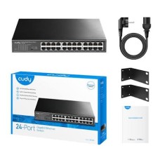 Cudy GS1024 24-портовый гигабитный неуправляемый сетевой коммутатор в металлическом корпусе