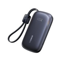 Baseus EnerFill FC21 QPow3 Ultra Power Bank 10000mAh 45W Daxili USB-C və Lightning Kabel ilə Black