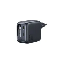 Baseus EnerCore CJ11 Fast Charger 3C 67W Daxili Retractable USB-C Kabel ilə 3 Portlu Şarj Adapteri
