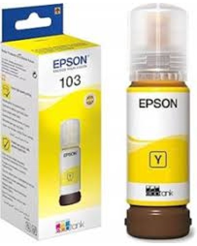 Epson 103  Yellow 65 ml Original EcoTank Mürəkkəb Şüşəsi