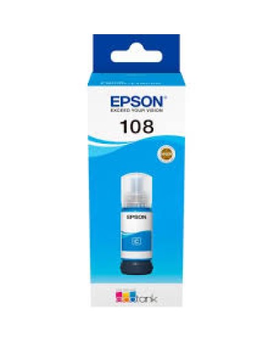Epson 108 EcoTank CY C13T09C24A Cyan Оригинальные чернила