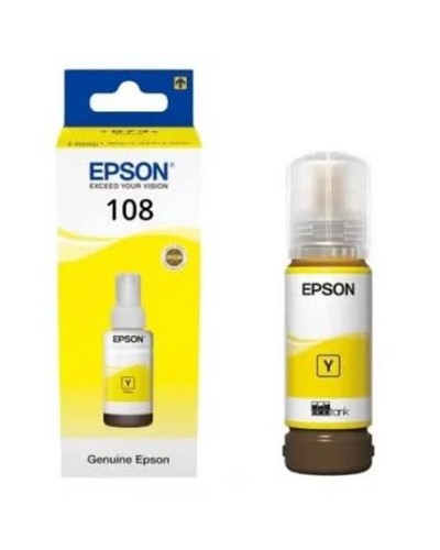 Epson 108 EcoTank Y C13T09C44A Yellow Оригинальные чернила