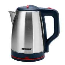Электрический чайник Geepas GK38042 – 1.7 л, 2200 Вт, Нержавеющая сталь