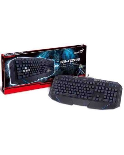 Genius KB-G265 USB Gaming Klaviatura Mavi İşıqlandırma 2x USB Hub