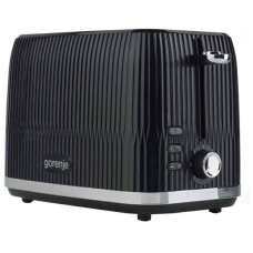 Gorenje T850DPB Toster – 850W, 2 Bölmə, 7 Qızartma Səviyyəsi, Qara