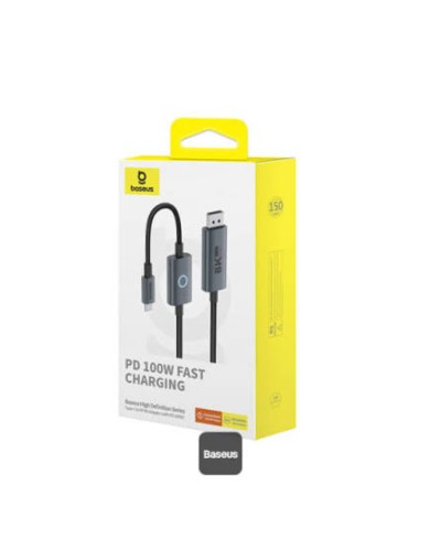 Kabel Baseus High Definition Series Type-C to DisplayPort 8K 60Hz 100W PD 1.5m Black