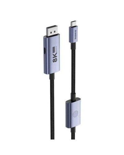 Kabel Baseus High Definition Series Type-C to DisplayPort 8K 60Hz 100W PD 1.5m Black