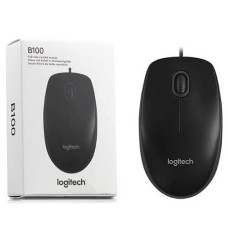 Logitech B100 910-003357 800 DPI Simli Optik Kompüter Siçanı Black