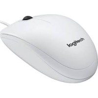LOGITECH Corded Mouse B100 – Проводная USB Мышь (White)