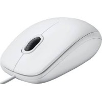 LOGITECH Corded Mouse B100 – Проводная USB Мышь (White)