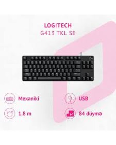 Logitech G413 TKL SE Mexaniki Oyun Klaviaturası