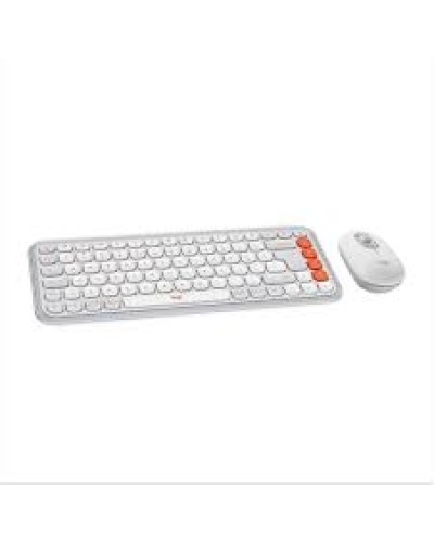 Logitech POP Icon Combo 920-013141 Simsiz Klaviatura və Mouse Dəsti Off White