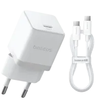 Şəbəkə adapteri Baseus Palm P10111605213-01 30W Fast Charger USB-C PD 3.0 PPS + Type-C Kabel 1m