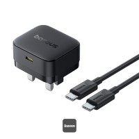 Сетевое зарядное устройство Baseus Palm 30W PD Type-C UK Plug Black
