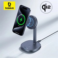 Baseus Orbit 2 Pro Qi2 20W Maqnit Simsiz Şarj Stendi BSW-536 Space Grey