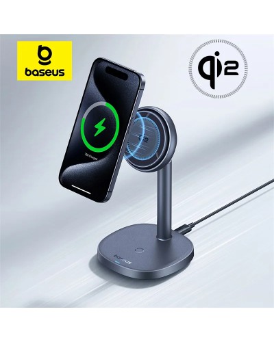 Baseus Orbit 2 Pro Qi2 20W Maqnit Simsiz Şarj Stendi BSW-536 Space Grey