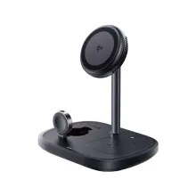 Simsiz şarj stendi Baseus EnerFill FS41 3-in-1 Qi2 15W iPhone Apple Watch AirPods CryoCore Cooling