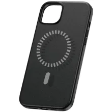 Telefon qabı Baseus Fauxther Series MagSafe Case iPhone 15 Pro Max Eco Leather Black P60157305113-03