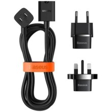 Şəbəkə uzadıcı Baseus PowerCombo Mini PowerStrip 1AC 1.0m JP Black (EU/UK adapterli)