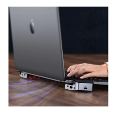 USB HUB Baseus Armor Age Type-C Bracket Multifunctional HUB Adapter HDMI RJ45 USB 3.0 Type-C CAHUB-AJ0G Space Gray