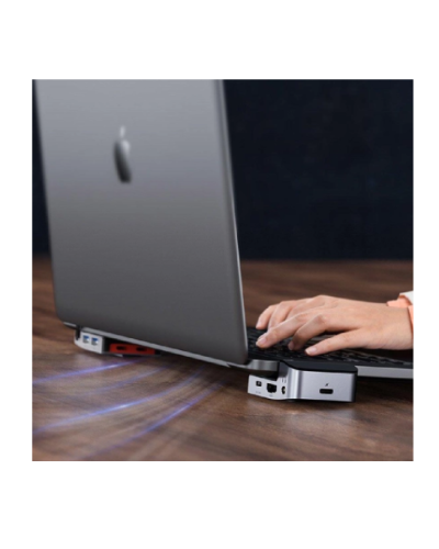 USB HUB Baseus Armor Age Type-C Bracket Multifunctional HUB Adapter HDMI RJ45 USB 3.0 Type-C CAHUB-AJ0G Space Gray