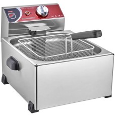 Silverinox Elektrik Fritöz 8+8 Litr – İkili Qazan, Paslanmayan Polad